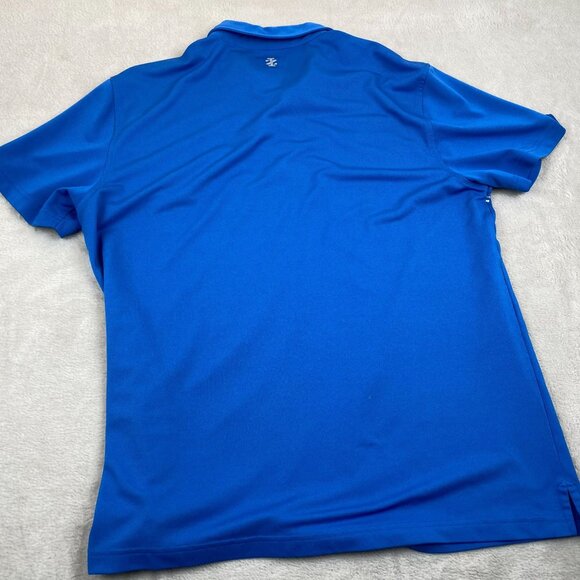 Izod Golf Mens Polo Shirt XL Blue With Patterned Design - Picture 2 of 8